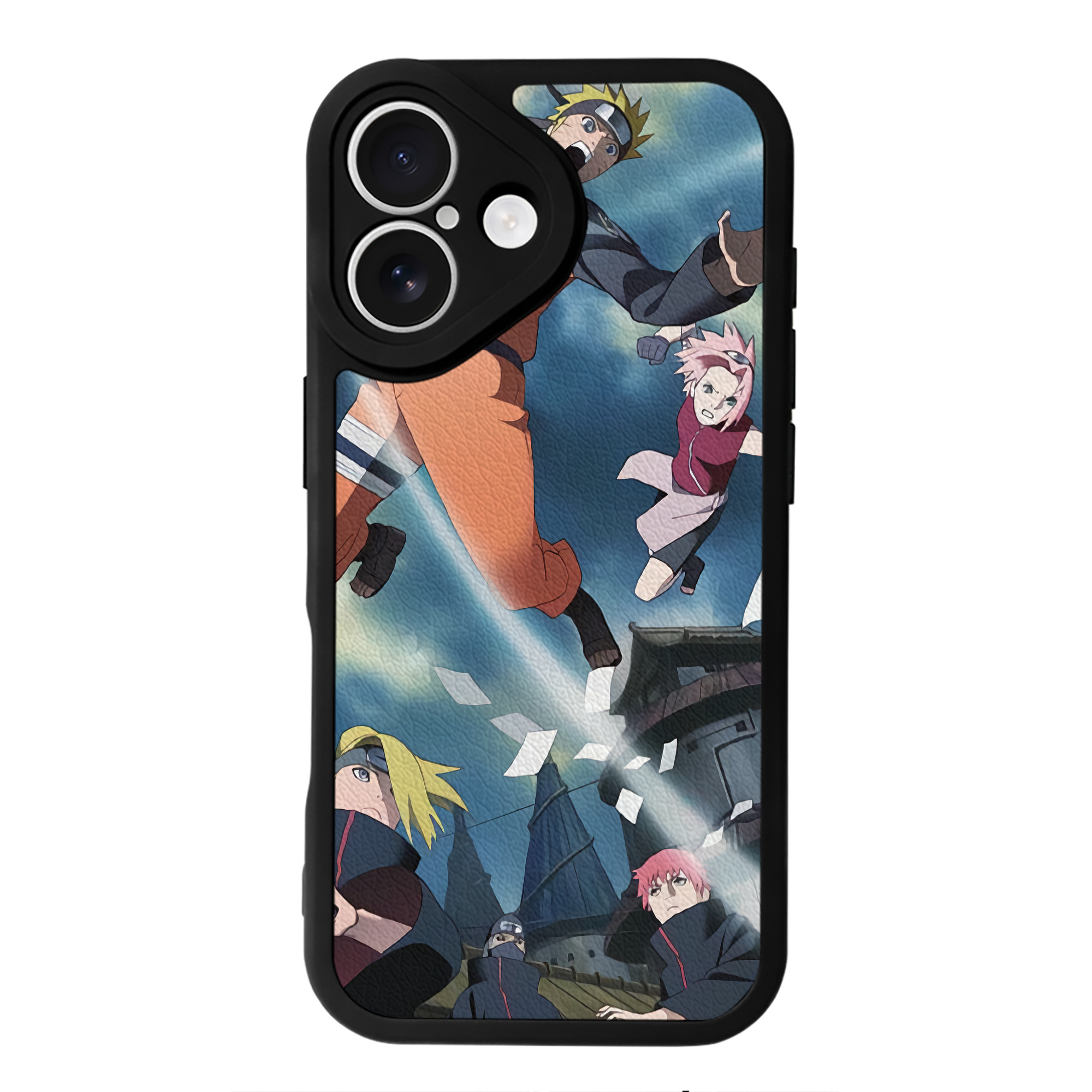 （画像用） NARUTO -ナルト- NARUTO -ナルト- 疾風伝 【iPhone 16シリーズ対応】シリコンスマホケース（レザー調） 材質：シリコン